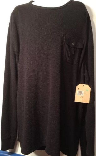 Maglione pullover ROUTE 66 uomo cotone sottile nero con tasca taglia ex large - Foto 8 di 11
