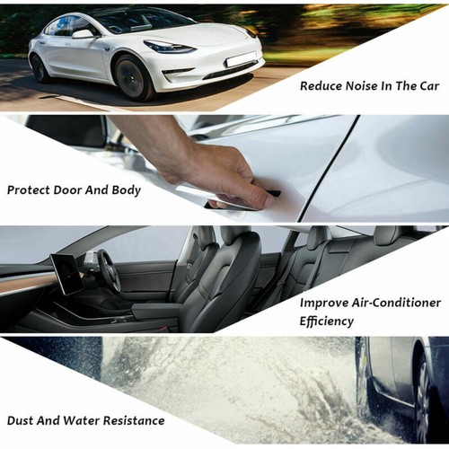 Door Rubber Seal Strips Weather Draft Wind Noise Reduction Kit For Jeep Compass - Picture 4 of 12