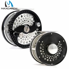 Maxcatch 3/4/5/6/7/8/9/10WT Classic Fly Fishing Reel Clicker Disc Drag System 