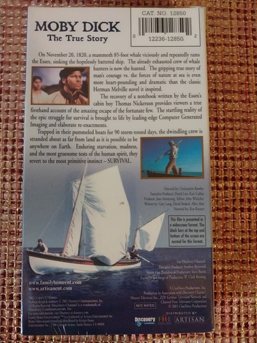 MOBY DICK: The True Story (VHS, 2002) NEW, Sealed - Picture 2 of 5