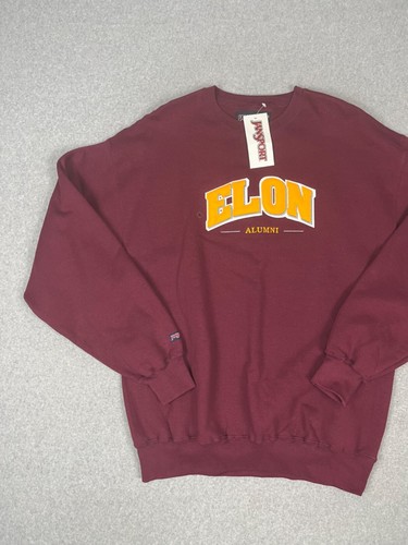 Vintage Elon University Phoenix Sweatshirt Herren XL weinrot Rundhals Jansport - Bild 2 von 11