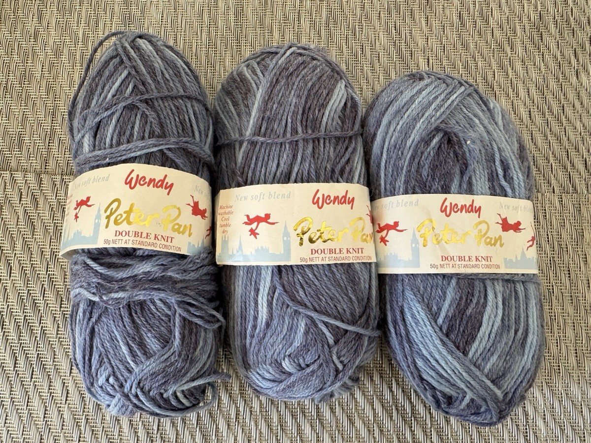 WENDY（感謝）/5 Wendy Peter Pan Yarn 4-Ply Color#992-Blue 50g/225yds Nylon