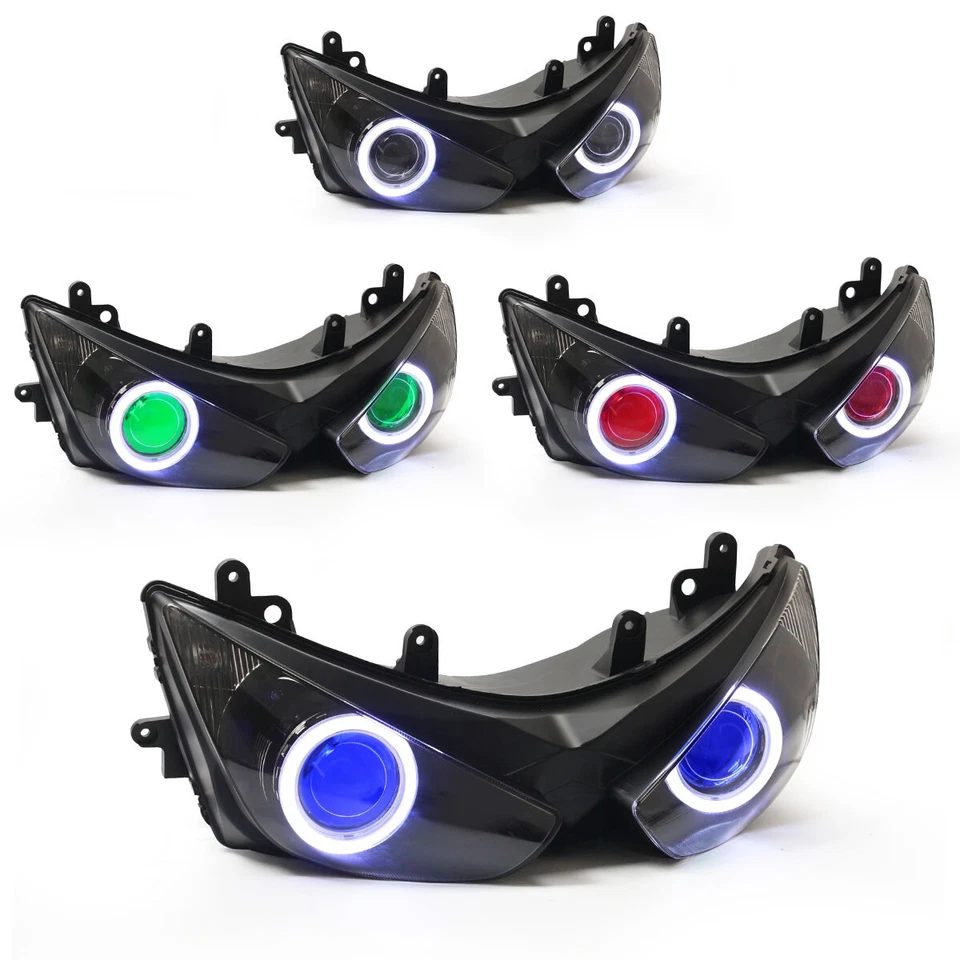 Faro KT LED para Kawasaki Ninja ZX6R ZX-6R 2005-2006 azul Foto 3 de 4