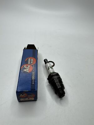 Vintage AC Spark Plug With Coralox Insulator M-8 10mm Thread 11/16'' Hex