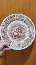 Friendship Salem Fair Winds Alfred Meakin Staffordshire China 6 pc Dinner Plates