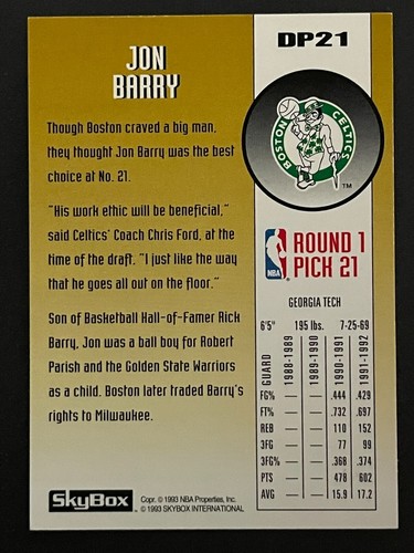 1992-93 Skybox - NBA Draft Pick - Singles - YOU PICK - VG / EX / NM-MT - Picture 51 of 63