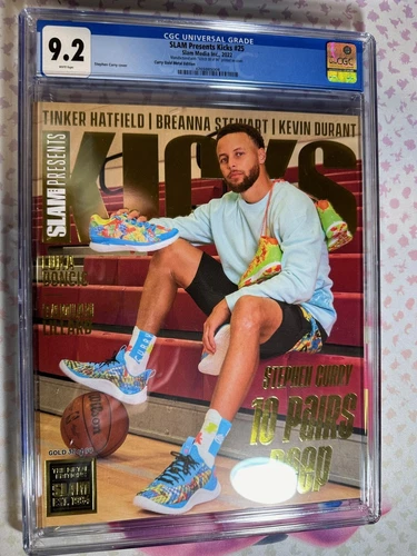 2022 Stephen Curry SLAM Magazine #25 CGC 9.2 GOLD Metal Edition 38/94