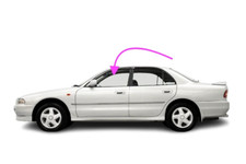 Fits: 1989-1993 Mitsubishi Galant Sedan Driver Side Front Left Door Window Glass
