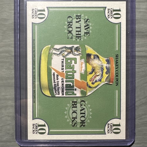 2023 WACKY PACKAGES FLASHBACK 1973 COUPON VARIANT back CARD #34 Gatoraid - Picture 2 of 2