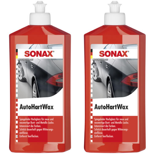 Sonax car hard wax Carnauba wax 2x 500ml paint sealing long-term protection - Picture 1 of 1