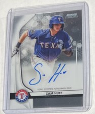2020 Bowman Sterling SAM HUFF BASE Refractor Rookie Prospect Auto RC #BSPA-SH