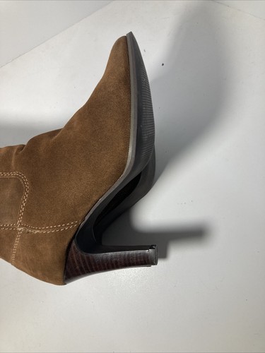 Matisse Sioux Brown Suede Leather Fringed Knee High Boots 3.5" Heel 6.5 Western - Picture 17 of 23
