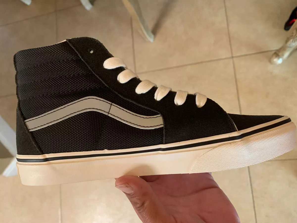 Vans Sk8Hi Black & Silver VN0A4UI2YG4 Unisex Junior's Size 6.5