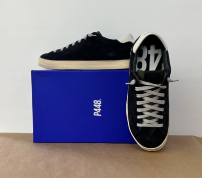 NEW P448 Men's John Futura Navy Blue Size 12 Lace-up Low Top