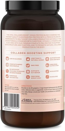 Vital Collagen Boost Vegan Protein Blend Cacao 500GM - Picture 14 of 14