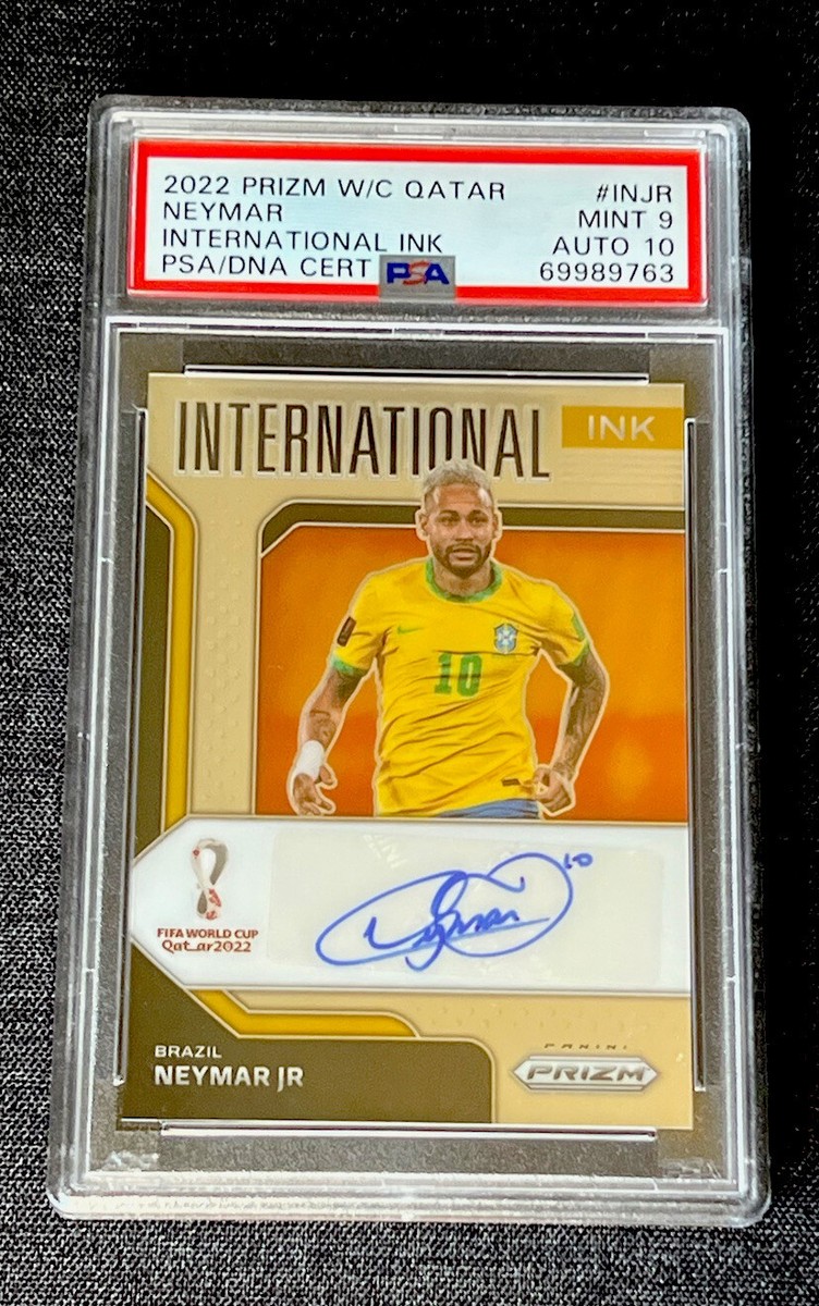 Neymar prizm auto 直筆サイン　美品 Neymar Jr 2022 Panini Prizm FIFA World Cup SP Auto Autograph