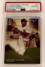 2018 Bowman Chrome Gleyber Torres RC “Peaks of Potential” Rookie Card PSA 10!