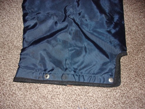 Gold Eagle Golf Bag Golf Clubs Rain Hood/Cover Navy Blue Zippered Snap - Picture 8 of 9