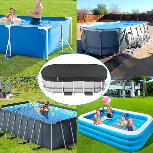 Rectangular Pool Cover for Above Ground Pools, 16x25 FT Rectangular Pool cover - Picture 8 of 8