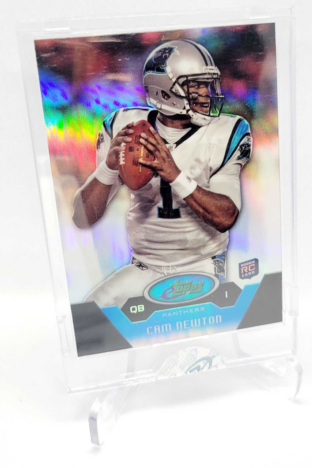 2011 eTopps Cam Newton #11 /1999 Encased Sealed ROOKIE REFRACTOR SP- RC