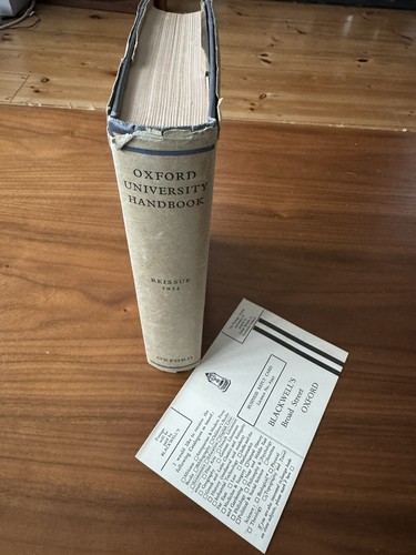 UNIVERSITY OF OXFORD Handbook 1954 Hardcover ORIGINAL VGC Graduation Gift - Picture 9 of 13