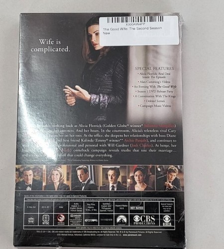 The Goodwife Good Wife Second 2nd Season 2011 DVD. 6 Disc Sealed - Picture 3 of 3