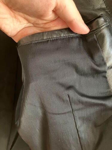 Vintage Yohji Yamamoto Pour Homme Leather Jacket Blouson Black Men's From Japan - Picture 3 of 8