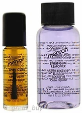 MEHRON SPIRIT GUM ADHESIVE/REMOVER SET ADHESIVE_SPECIAL EFFECT GLUE_MAKE UP KIT.