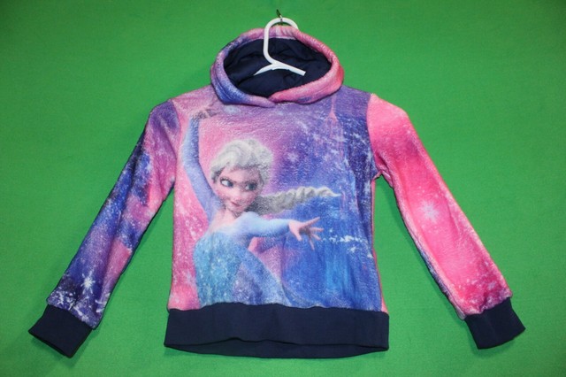 DISNEY'S FROZEN - ELSA PURPLE, BLUE AND PINK SWEATER W/ HOOD - GIRLS SIZE 5(NEW) | eBay