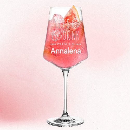 LEONARDO Sarti Spritz Aperitivo Vetro con Incisione - Il Frauengeschenk - - Bild 4 von 112