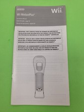 Wii Motion Plus operations manual, video gaming owners guide