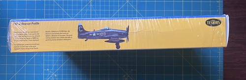 Vintage 1984 Testors Grumman f8f-2 Bearcat 1/48 Scale Model Airplane kit #589 - Picture 4 of 4