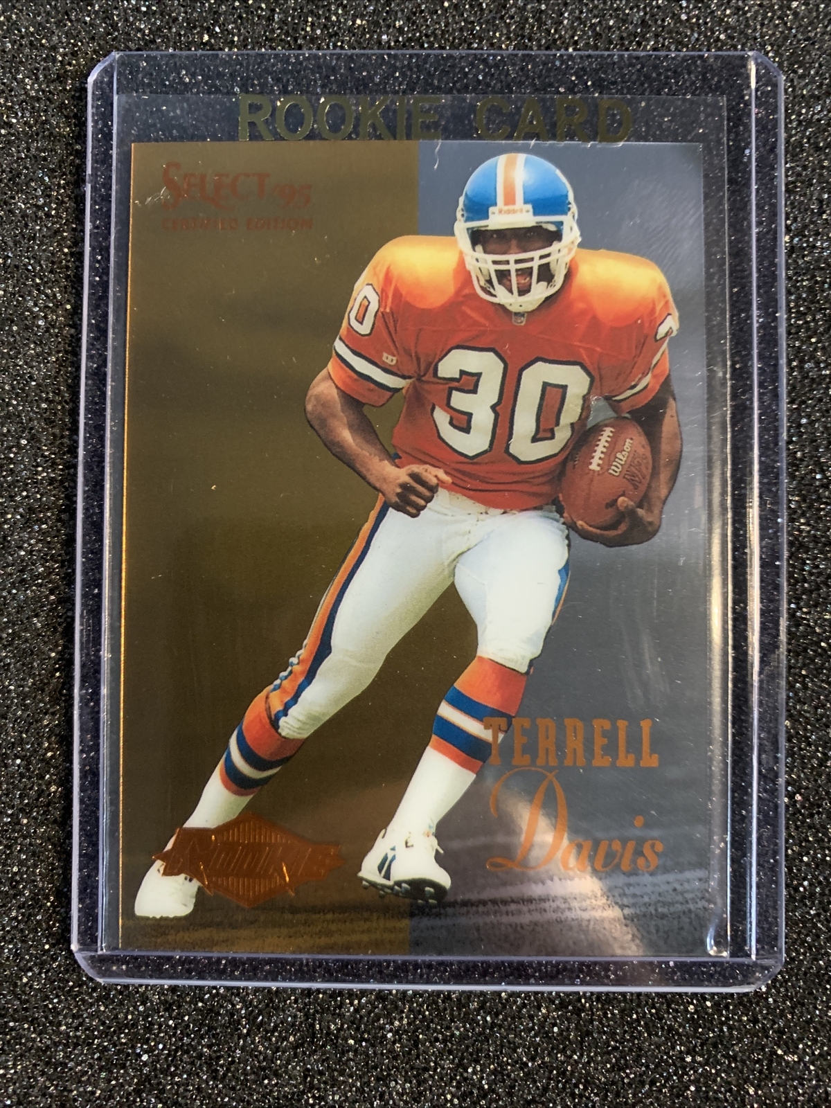 1995 Select Certified #126 Terrell Davis RC - Denver Broncos Rookie