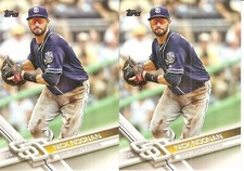 2 CARD BASEBALL CARD LOT OF NICK NOONAN 316