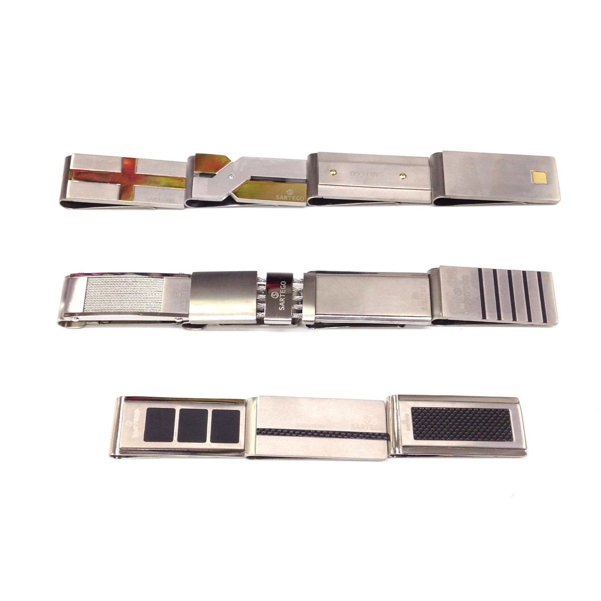 Money Clip Burberry Business Card Case SARTEGO TITANIUM Money