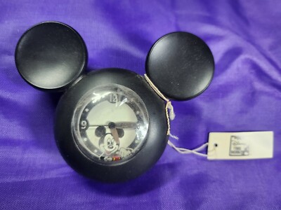 Disney Time Works Mickey Mouse Club Black Clock Suction Cup Mount