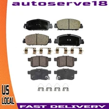 Front Ceramic Brake Pads for Honda Accord No LX 2013 2014 2015 - 2017 With Rear