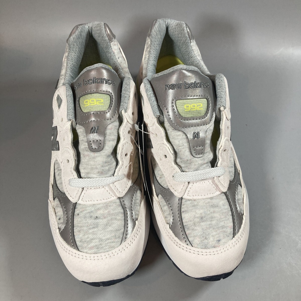 New Balance 992 Grey Made In USA White Cyclone Size 7.5 New Balance 992 Grey Made In USA White Cyclone Size 7.5