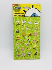 Spongebob Squarepants 100 Stickers 6 Bookmarks Nickelodeon Viacom 2009 New