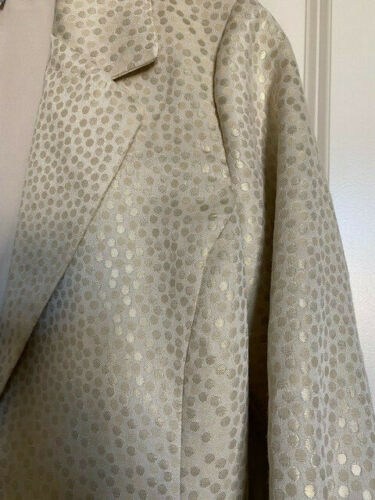 Jennifer Lopez Island Paradise Blazer Cream/Metallic Small - Picture 2 of 12