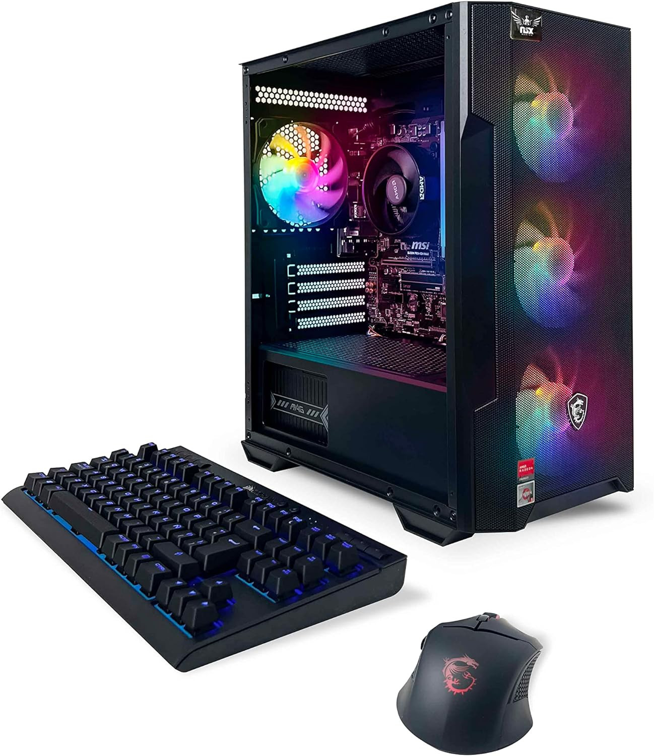 Raptor Desktop (AMD Ryzen 7 5700G 4.6Ghz NVIDIA, 16GB 2 * 8 GB DDR4 3600, 512Gb