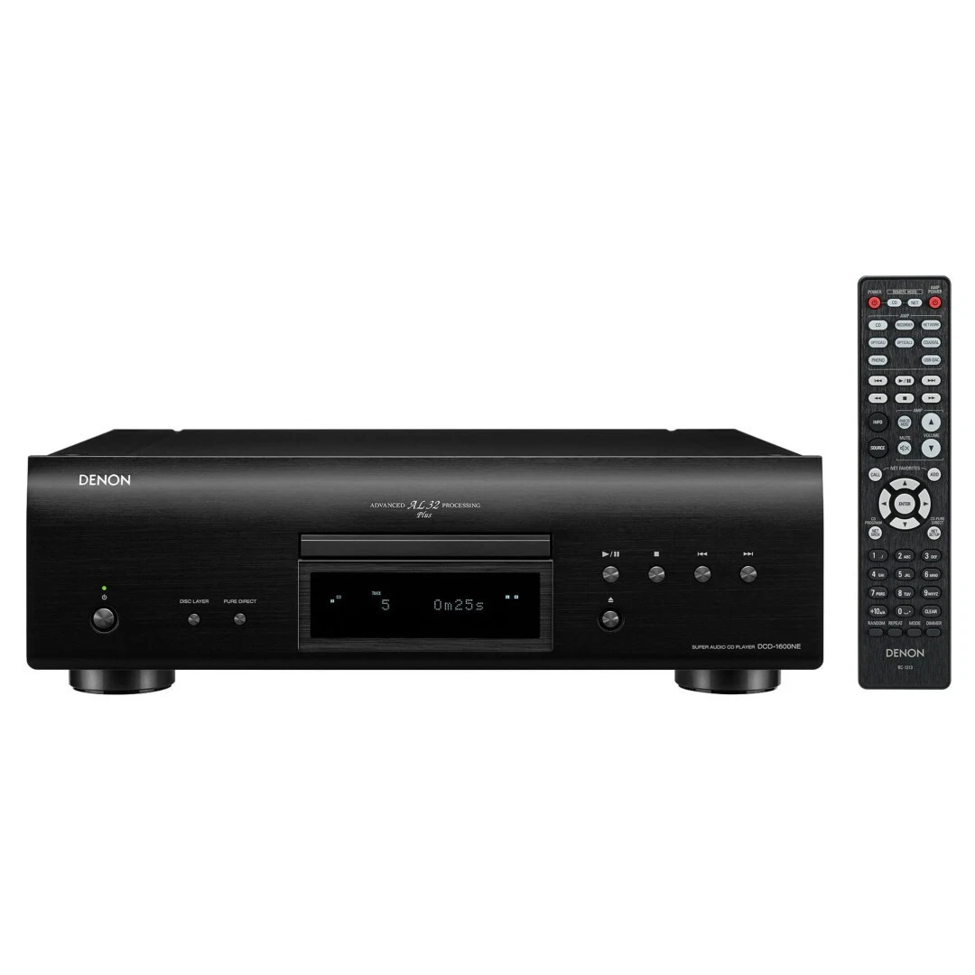 Denon DCD-1600NE Premium CD / SACD Player (Black) Original Brand