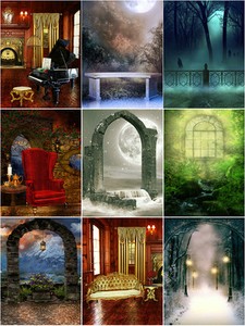 Customize Horizontal Photography Backdrop for 16/" AOD BJD Doll similiar Doll