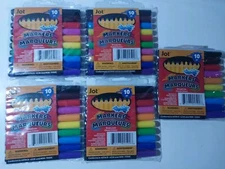Jot 10ct Washable Markers Broad Line Classic Colors Lot Of 4