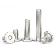Low Flat Wafer Cap Head Screw Bolt M3 M4 M5 M6 M8 SS Allen Hex Socket Ultra Thin