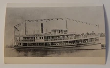 Steamship Steamer ST TAMANNY real photo postcard RPPC