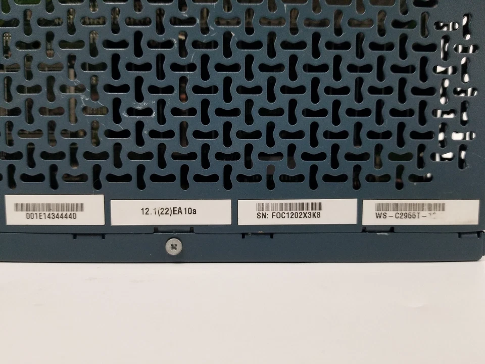 Cisco WS-C2955T-12 Industrial Switch, 12-Port 10/100, 2-Port 10/100/1000 - Image 4 of 4