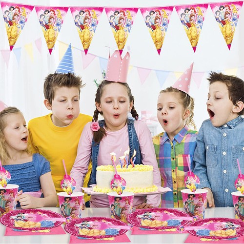 Child Disney Princesses Themed - Birthday Party Supplies Tableware For 10 Guests - Picture 6 of 7