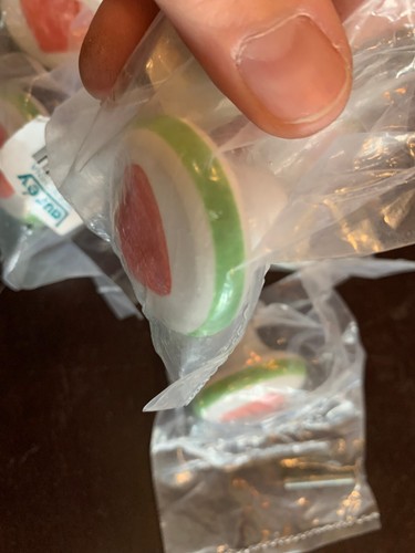 1-1/4" CABINET KNOB White & Green With Red Heart Porcelain Lot x5pk Laurey 01846 - Picture 6 of 7