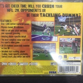 NFL 2K (Sega Dreamcast, 1999)